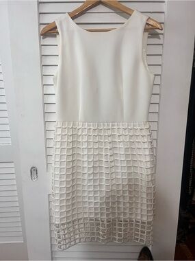 Gianni Bini | Dresses | Gianni Bini White Dress Cut Out Details Worn One  Time Size | Poshmark
